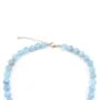 Collier Aigue Marine 10mm - Argent 925 rhodié x 1pc