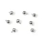 Imprimación Plata 925 rodiada | Perla redonda para aplastar 3mm