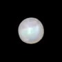 Cabujón piedra luna blanca redondo 5.8-6.1mm x 1pc