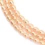 Perles de culture d'eau douce, saumon, olive, 4.5-5mm x 38cm