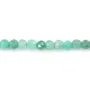 Runder facettierter Smaragd 3mm x 39cm