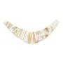 Nacre blanche en forme de triangle 30x136mm x 1pc