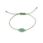 Pulsera Aventurina ovalada 10x14mm - Cordón ajustable x 1pc
