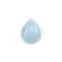 Cabochon Aigue Marine goutte 8x10mm x 1pc