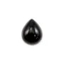 Cabujón de Obsidiana gota 8x10mm x 1pc