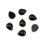 Cabochon Obsidienne goutte 8x10mm x 1pc