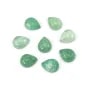 Cabochão Quartzo Aventurina (Morango verde) gota 8x10mm x 1pc