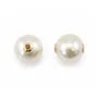 Pendentif Perle de culture Mers du Sud blanche rond 10-11mm - Gold Filled x 1pc