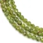 Faceted Round Peridot 4mm x 39cm