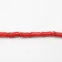 Bambou de mer teinte rouge tulips 4x8mm 