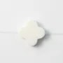white agate  clover 16mm