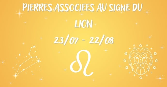Pierres Naturelles pour le Signe du Lion